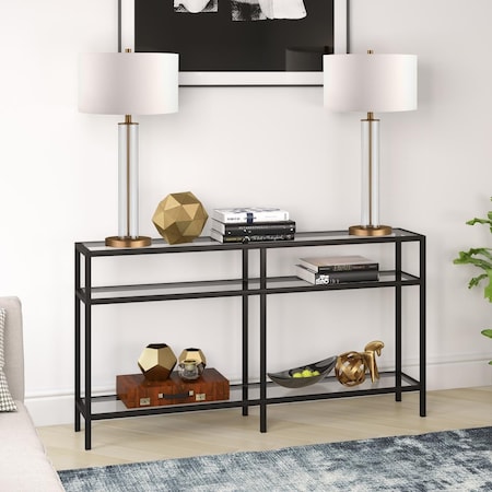 Henn & Hart Sivil 55 in. Blackened Bronze Console Table AT0255